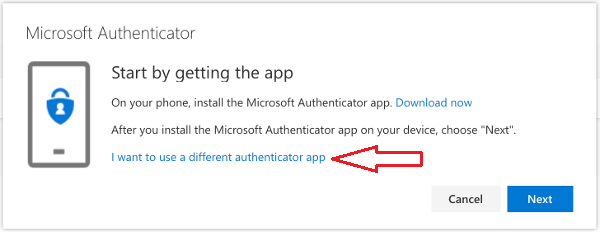 Microsoft MFA add authenticator add authentication method
